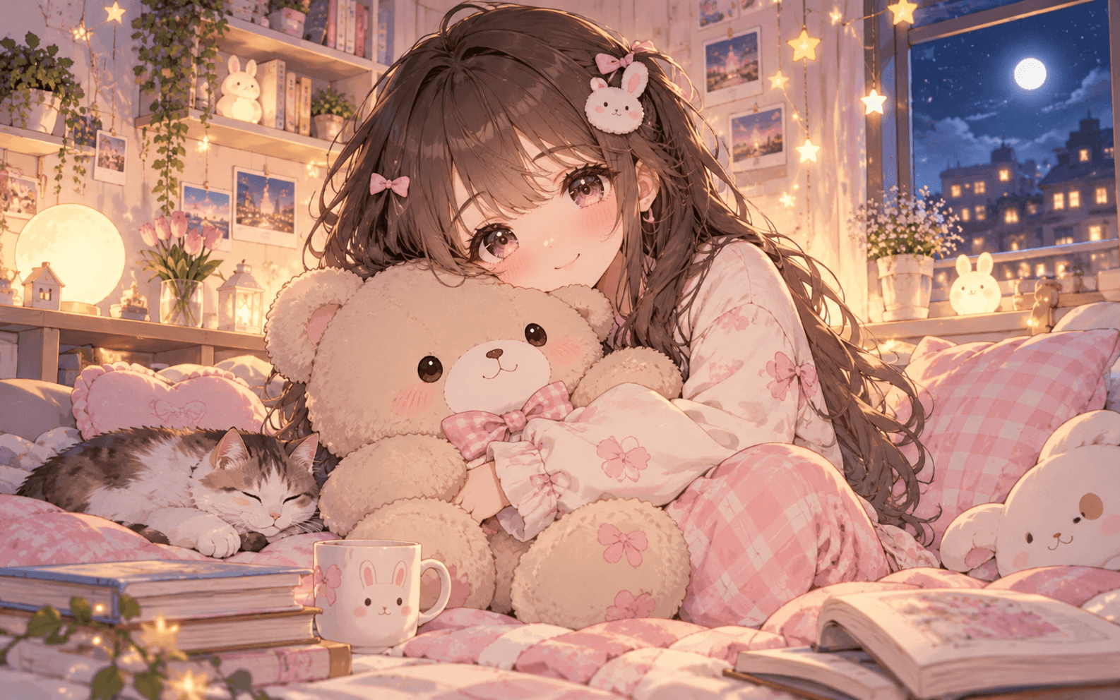 Ảnh anime cute ngủ say bình yên
