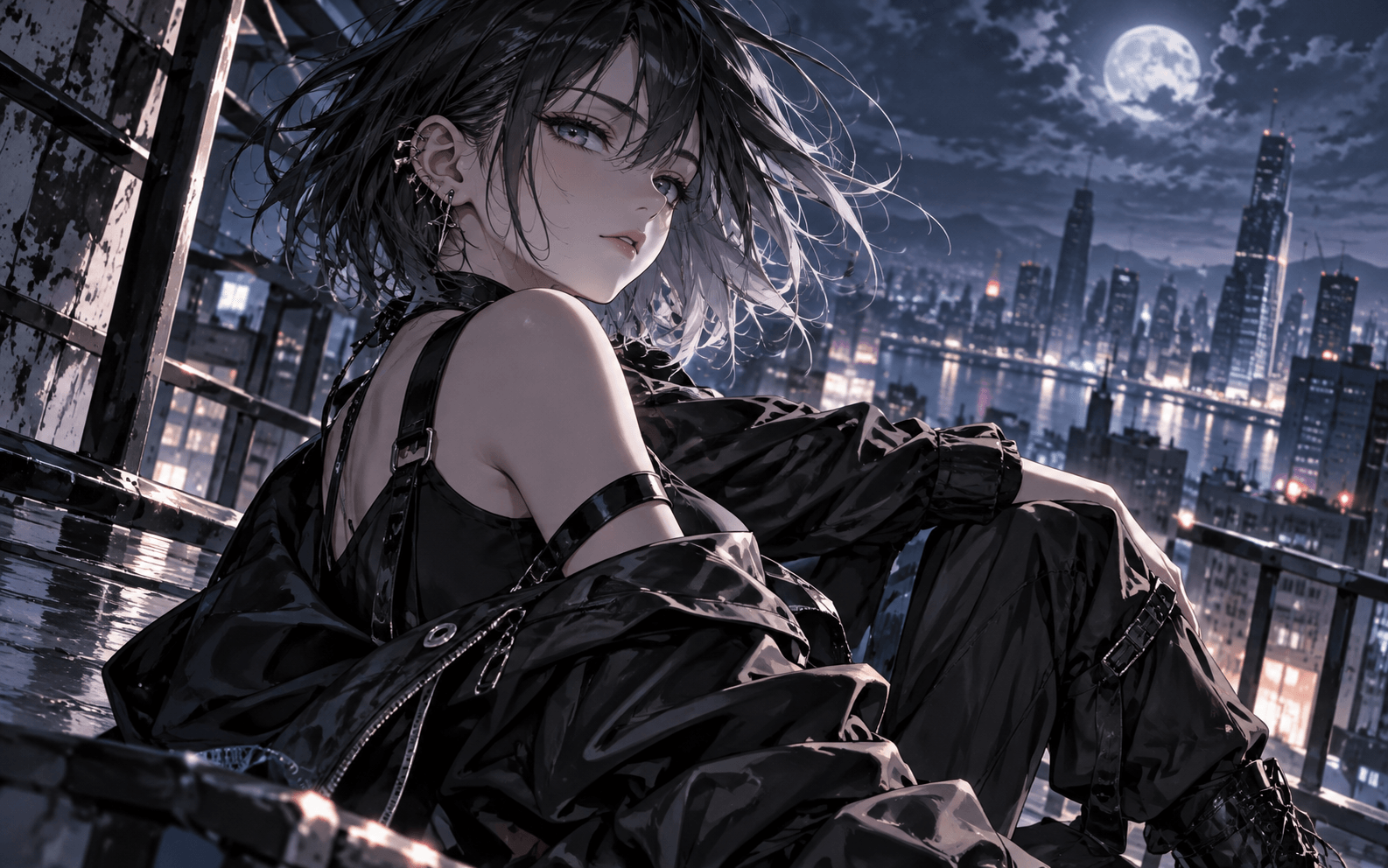 Ảnh anime nữ ngầu đầy cá tính