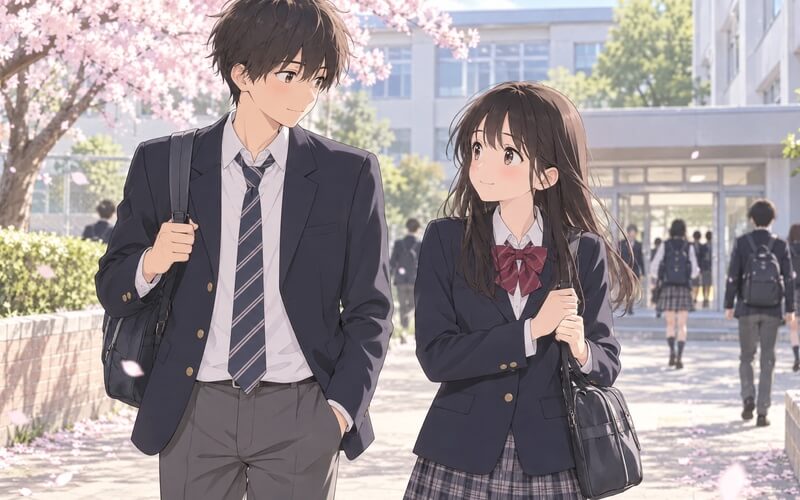 Ảnh anime tình yêu học đường trong sáng